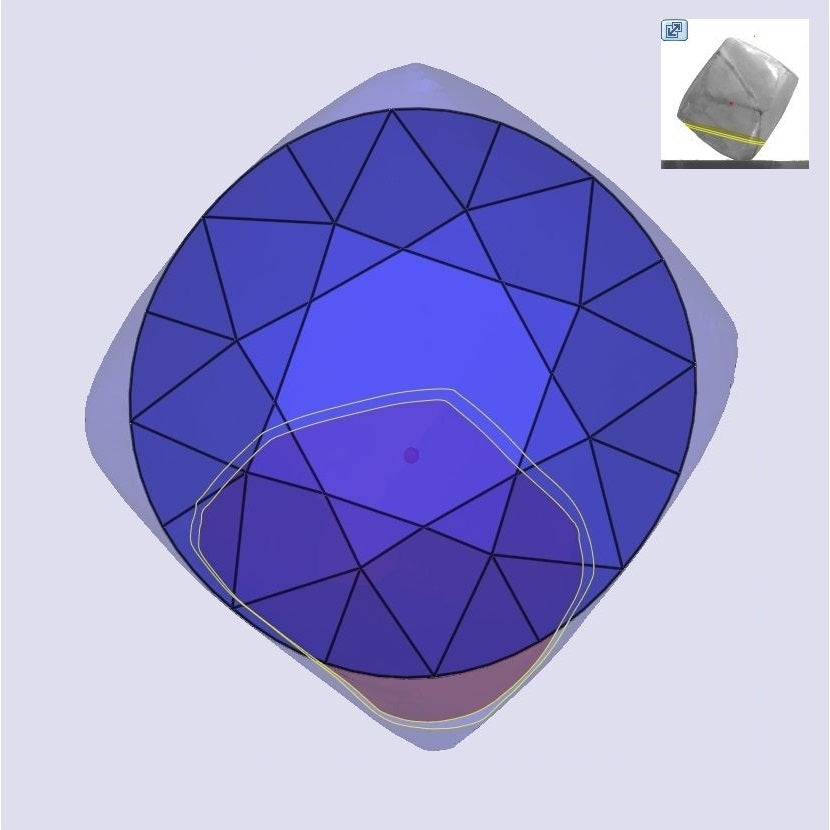 1.31ct | I/VS2 Round Shape Old European Cut Diamond (GIA) - Modern Rustic Diamond