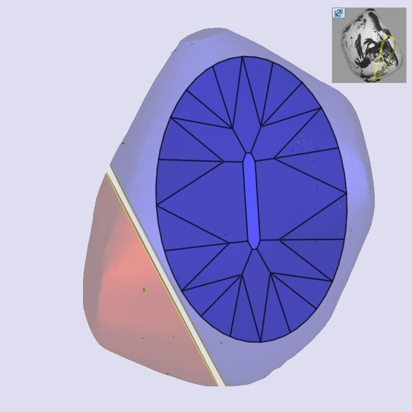 1.09ct | N/VS2 Oval Shape Old Mine Cut Diamond (GIA) - Modern Rustic Diamond
