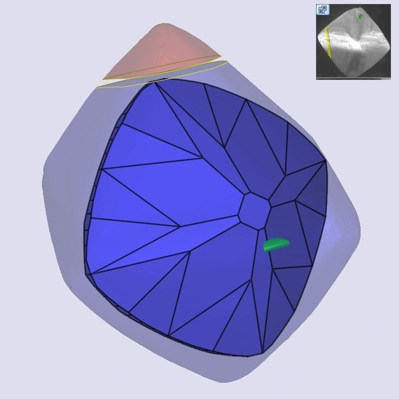 2.56ct | W-X/VS1 Cushion Shape Old Mine Cut Diamond (GIA) - Modern Rustic Diamond