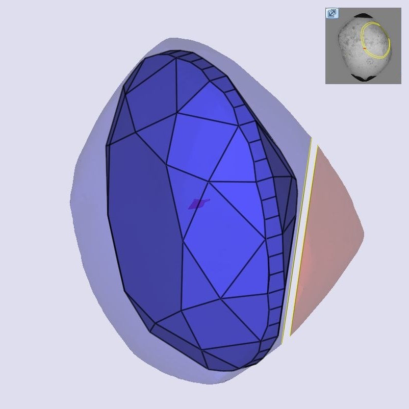 1.30ct | Light Color VS-SI Oval Shape Old Mine Cut Diamond - Modern Rustic Diamond