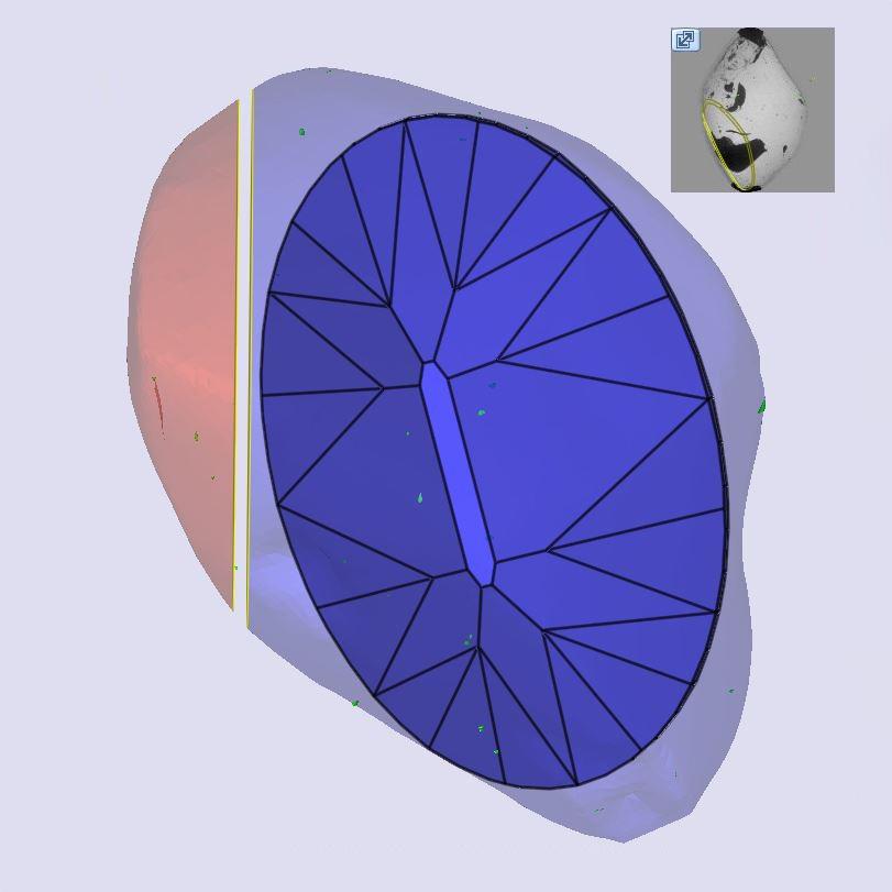 2.74ct | N/VVS2 Oval Shape Old Mine Cut Diamond (GIA) - Modern Rustic Diamond