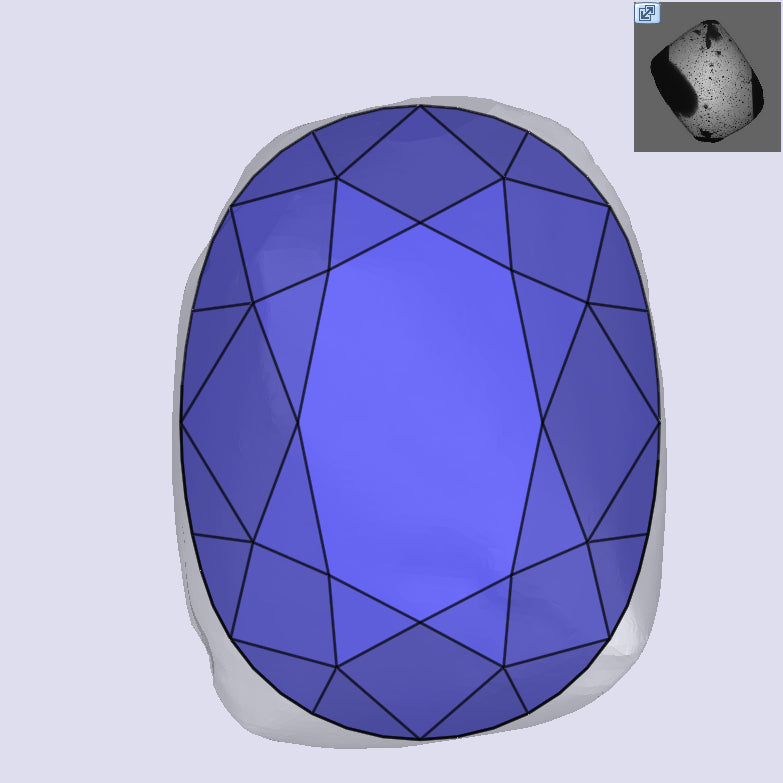 3.00ct | Champagne VS1 Oval Shape Old Mine Cut Diamond (GIA) - Modern Rustic Diamond