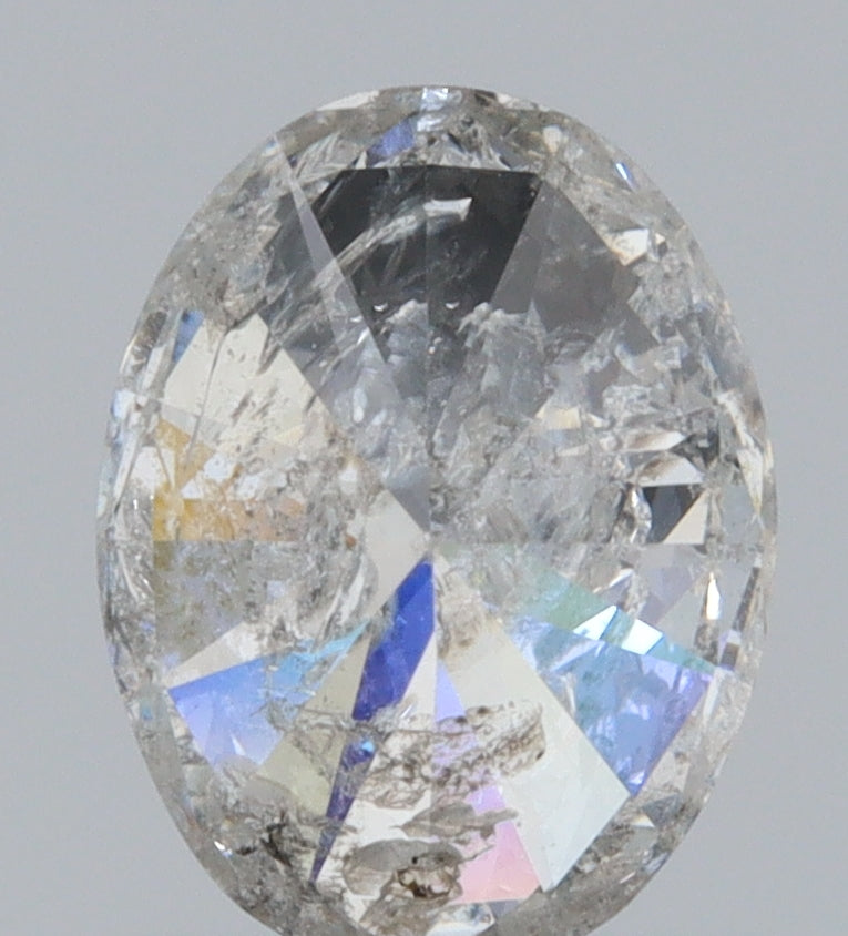 0.91ct | Rustic Oval Shape Brilliant Cut Diamond - Modern Rustic Diamond