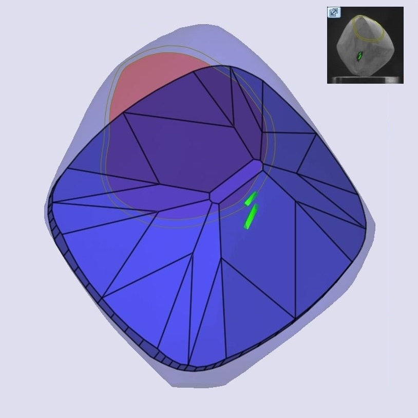1.06ct | N/VVS2 Cushion Shape Old Mine Cut Diamond (GIA) - Modern Rustic Diamond
