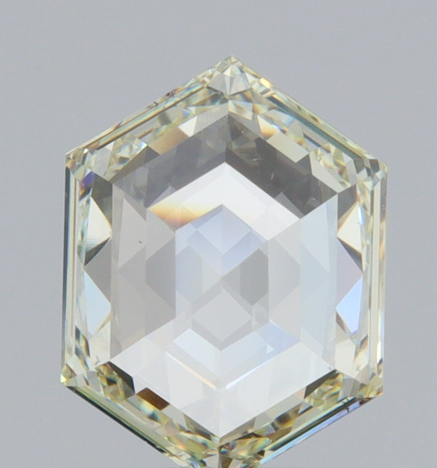0.99ct | Light Color VS Hexagon Shape Step Cut Diamond - Modern Rustic Diamond