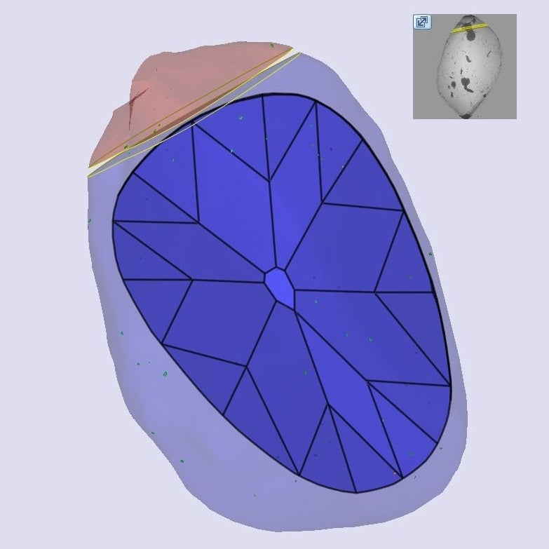 2.59ct | Cognac SI2 Pear Shape Old Mine Cut Diamond (GIA) - Modern Rustic Diamond