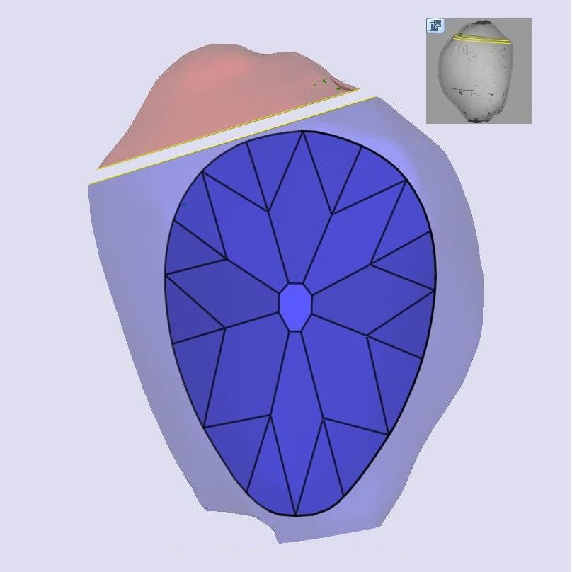 1.53ct | N/SI1 Pear Shape Old Mine Cut Diamond (GIA) - Modern Rustic Diamond