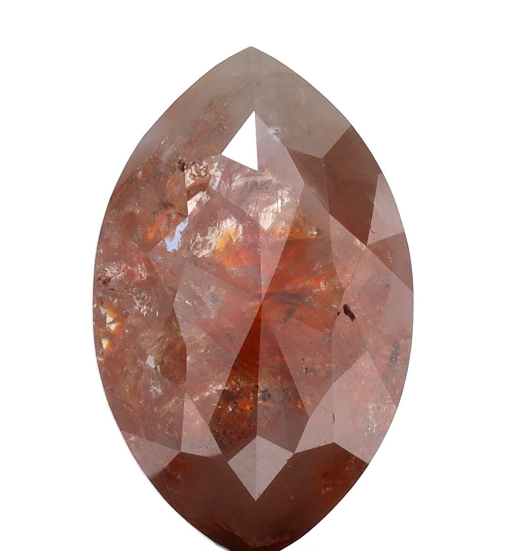 4.24ct | Rustic  Marquise Shape Brilliant Cut Diamond - Modern Rustic Diamond