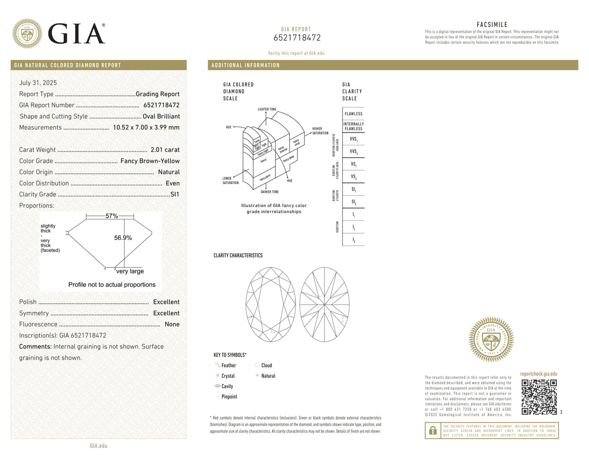 2.01ct | Champagne SI1 Oval Shape Old Mine Cut Diamond (GIA) - Modern Rustic Diamond