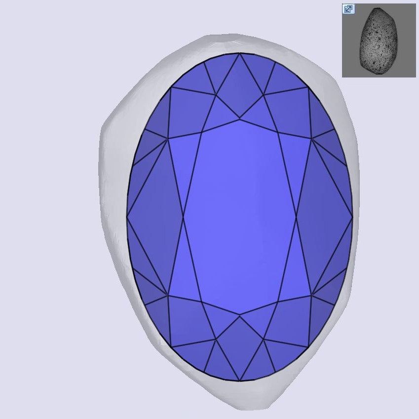 1.88ct | M/VS2 Oval Shape Old Mine Cut Diamond (GIA) - Modern Rustic Diamond
