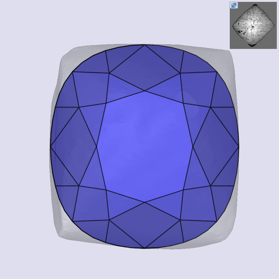 1.51ct | O-P/VVS2 Cushion Shape Old Mine Cut Diamond (GIA) - Modern Rustic Diamond