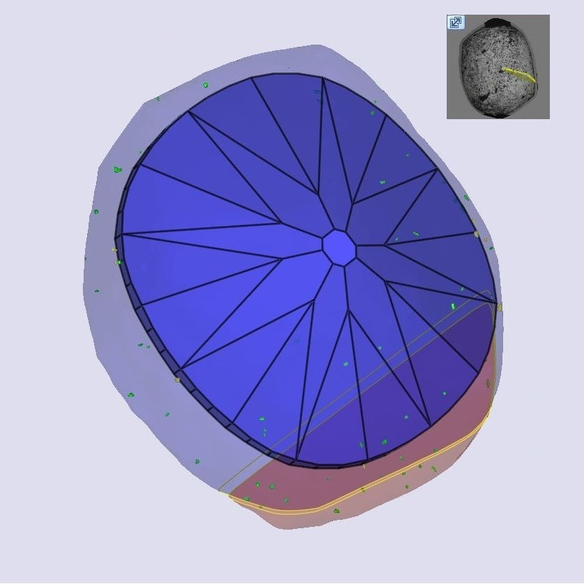 0.77ct | H-I/VVS Cushion Shape Old Mine Cut Diamond - Modern Rustic Diamond