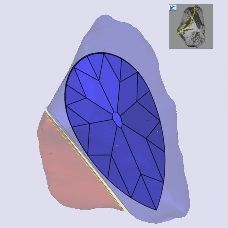 1.58ct | Champagne VS1 Pear Shape Old Mine Cut Diamond (GIA) - Modern Rustic Diamond