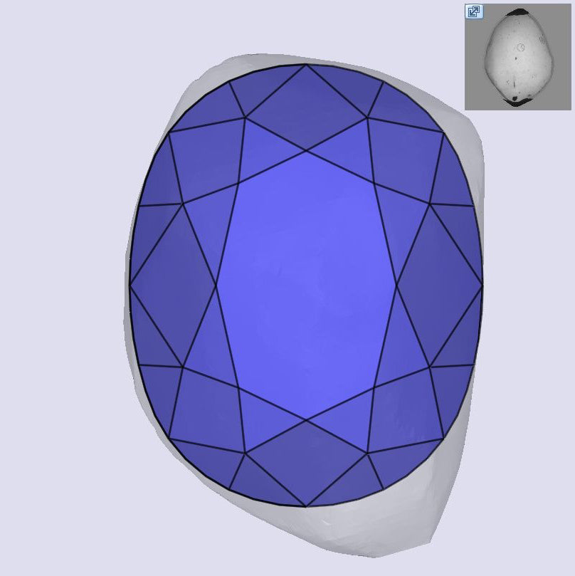 1.00ct | I/SI1 Oval Shape Old Mine Cut Diamond (GIA) - Modern Rustic Diamond