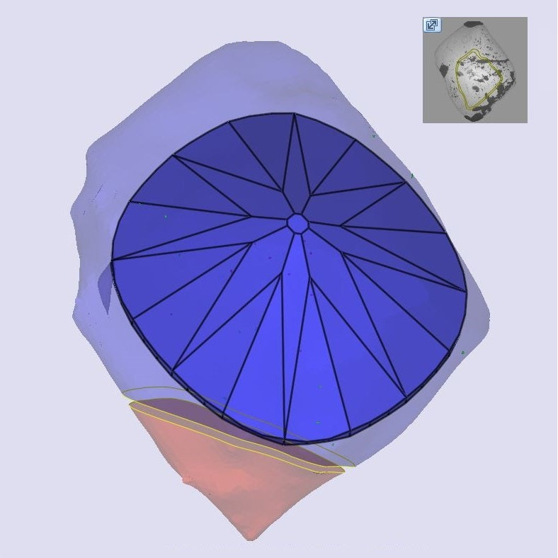 1.71ct | U-V/SI1 Cushion Shape Old Mine Cut Diamond (GIA) - Modern Rustic Diamond