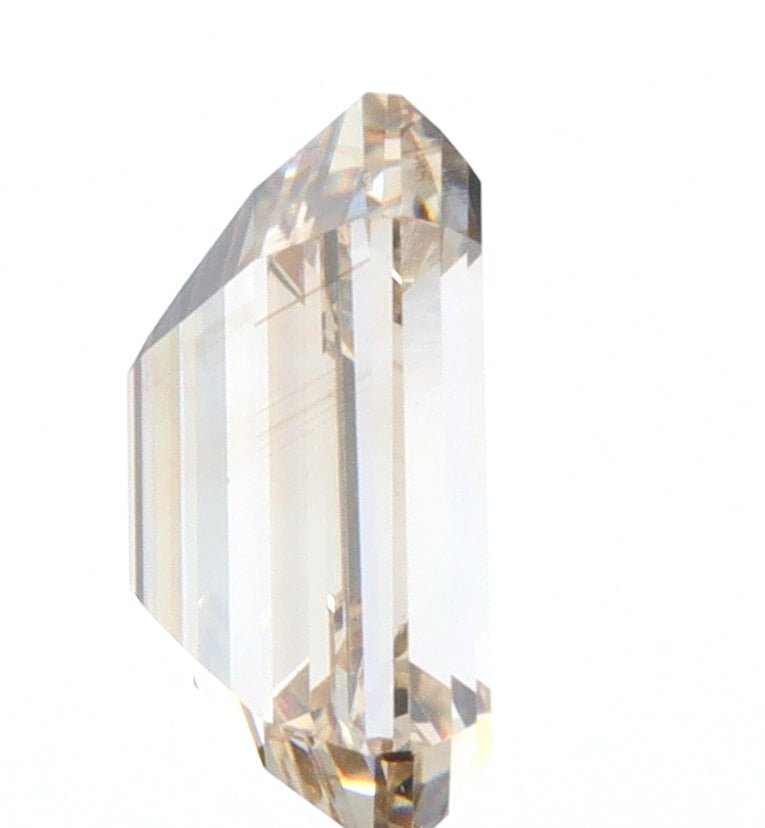 1.00ct | Champagne VVS Emerald Shape Step Cut Diamond - Modern Rustic Diamond