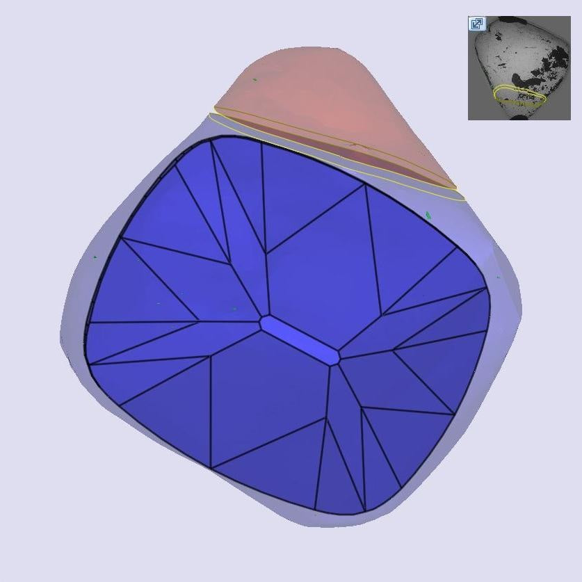 1.63ct | G/VVS2 Cushion Shape Old Mine Cut Diamond (GIA) - Modern Rustic Diamond