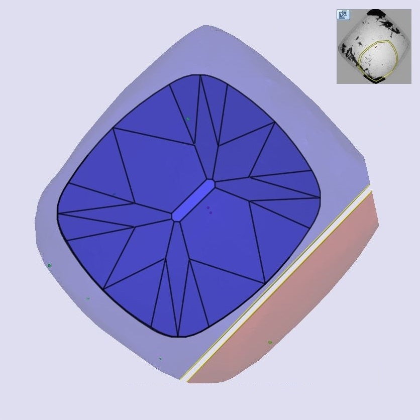 1.54ct | K/SI1 Cushion Shape Old Mine Cut Diamond (GIA) - Modern Rustic Diamond
