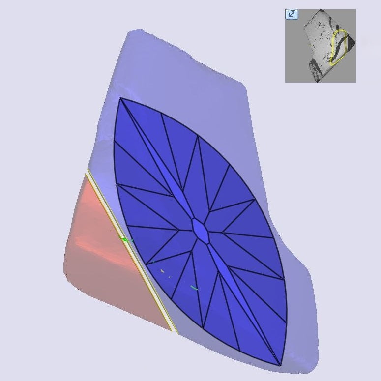 2.13ct | Champagne VS2 Marquise Shape Old Mine Cut Diamond (GIA) - Modern Rustic Diamond