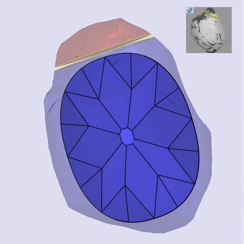 1.05ct | N/VS1 Oval Shape Old Mine Cut Diamond (GIA) - Modern Rustic Diamond