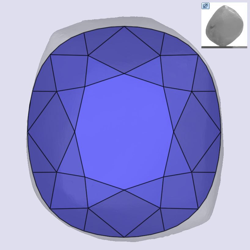1.23ct | O-P/VS1 Cushion Shape Old Mine Cut Diamond (GIA) - Modern Rustic Diamond