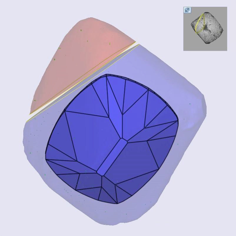 1.07ct | W-X/VVS2 Cushion Shape Old Mine Cut Diamond (GIA) - Modern Rustic Diamond