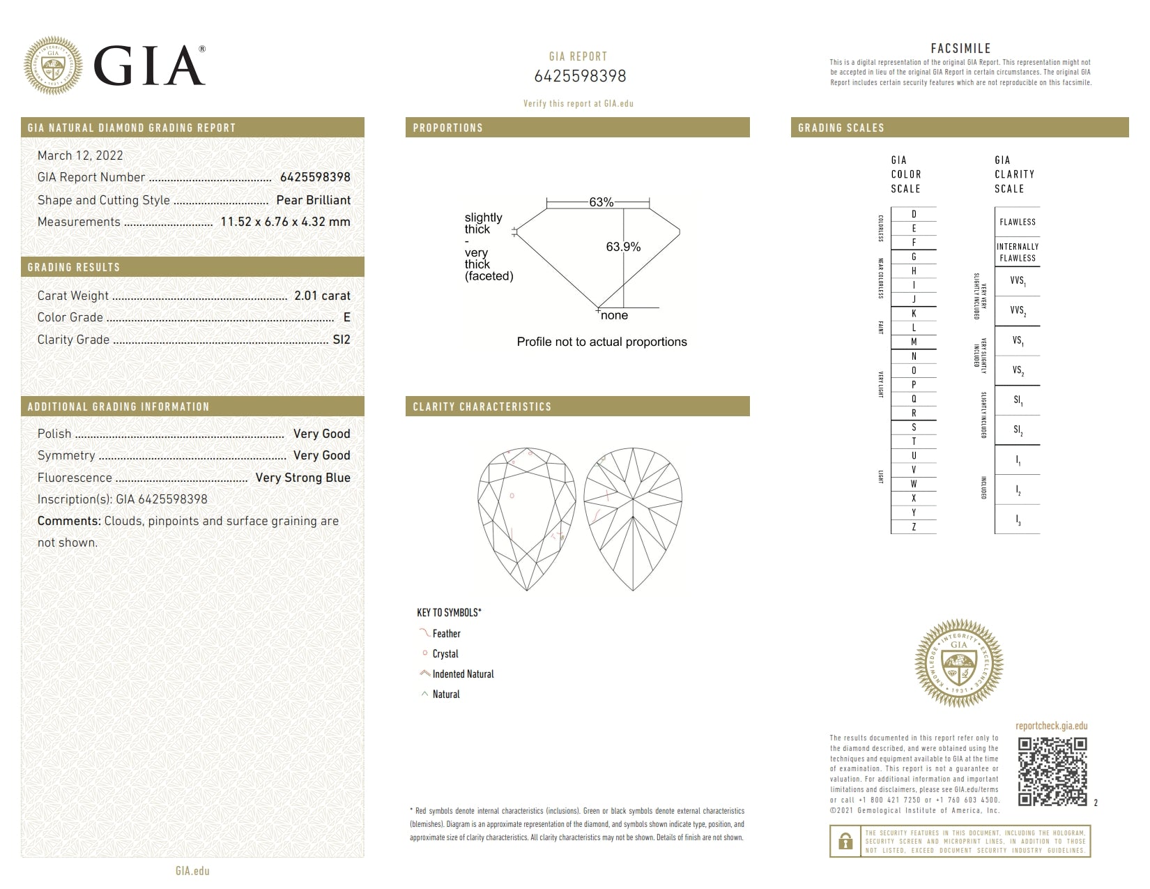 2.01ct | E/SI2 Pear Shape Brilliant Cut Diamond (GIA) - Modern Rustic Diamond