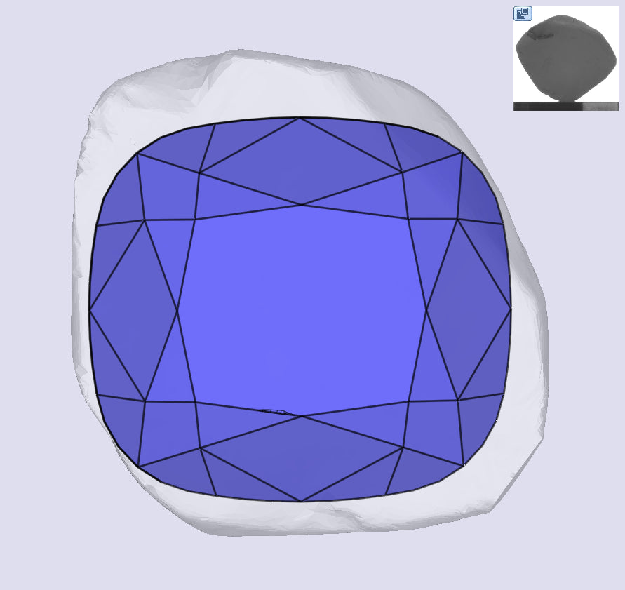 0.60ct | G/VS1 Cushion Shape Old Mine Cut Diamond (GIA) - Modern Rustic Diamond