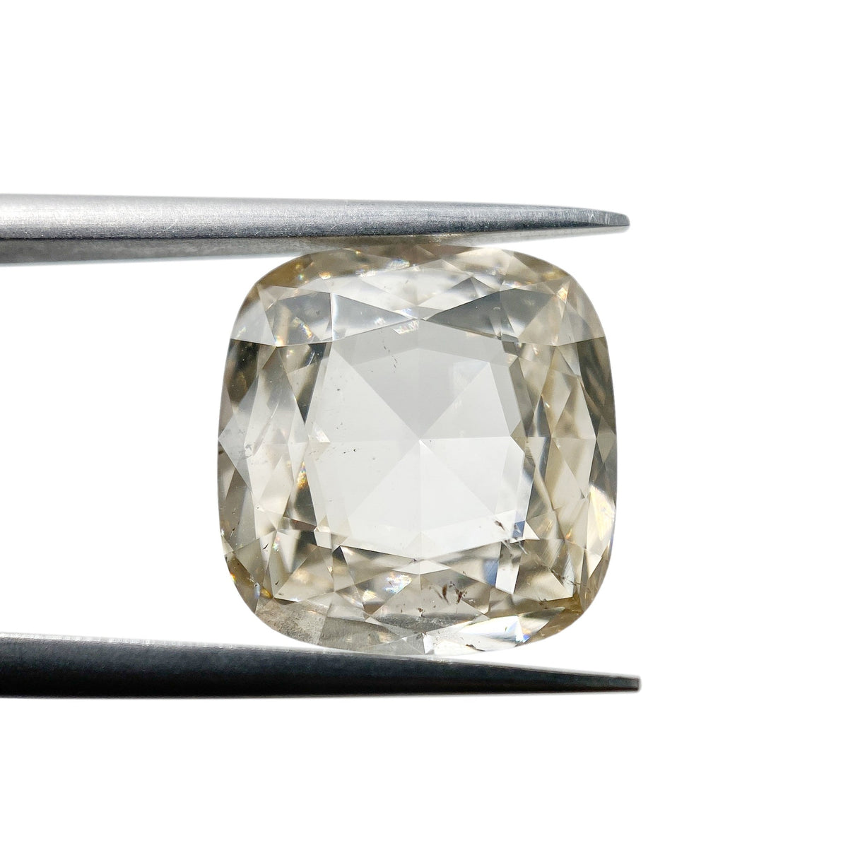 6.06ct | Champagne SI Cushion Shape Rose Cut Diamond-Modern Rustic Diamond