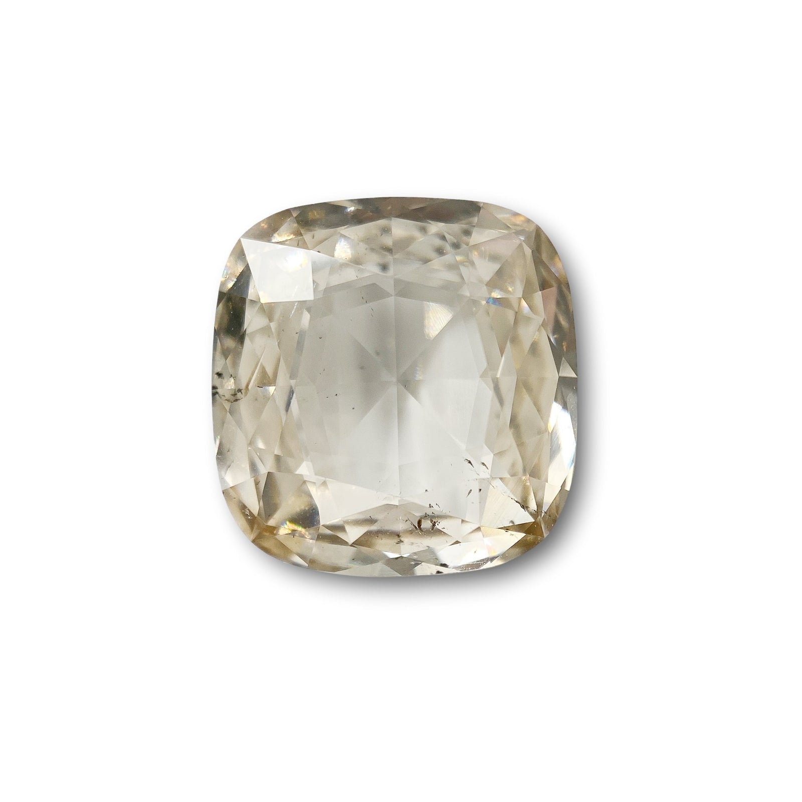 6.06ct | Champagne SI Cushion Shape Rose Cut Diamond-Modern Rustic Diamond