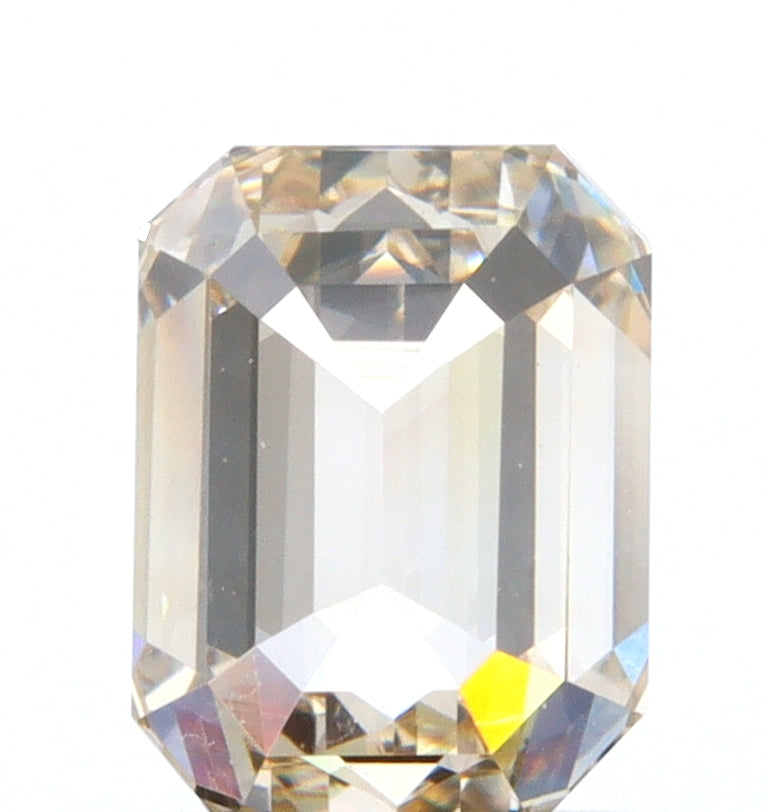 1.00ct | Champagne VVS Emerald Shape Step Cut Diamond - Modern Rustic Diamond
