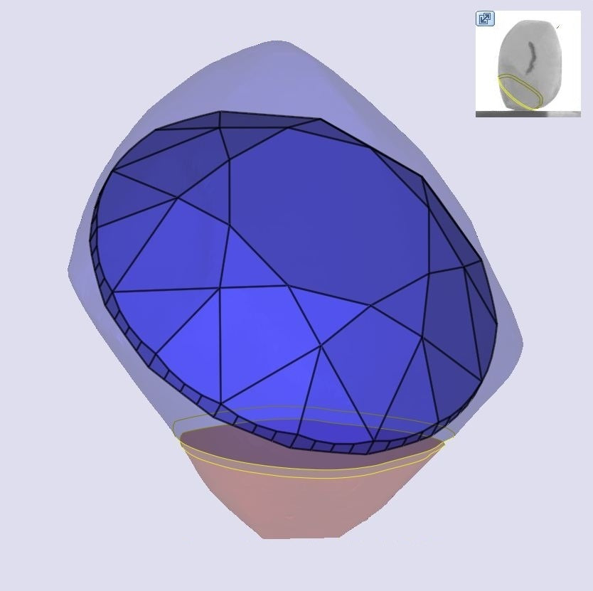 1.11ct | K/VVS1 Round Shape Old European Cut Diamond (GIA) - Modern Rustic Diamond