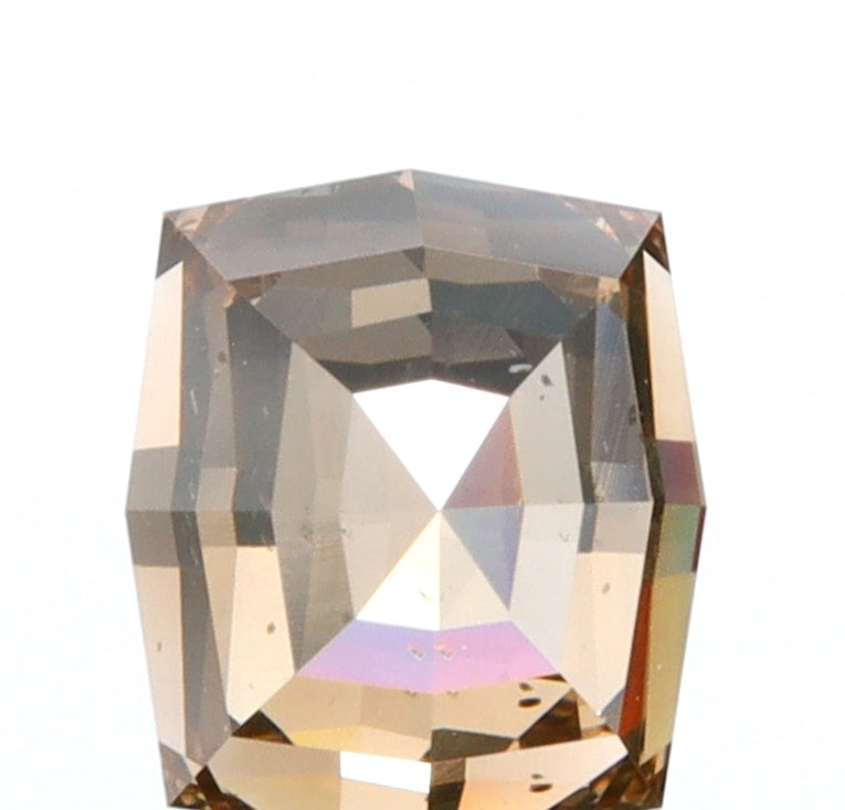 0.81ct | Champagne VS-SI Octagonal Shape Step Cut Diamond - Modern Rustic Diamond