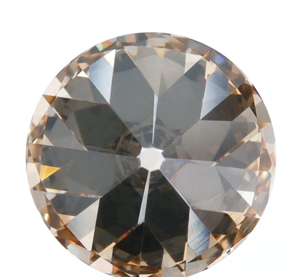 2.00ct | Champagne VVS Round Shape Old European Cut Diamond - Modern Rustic Diamond