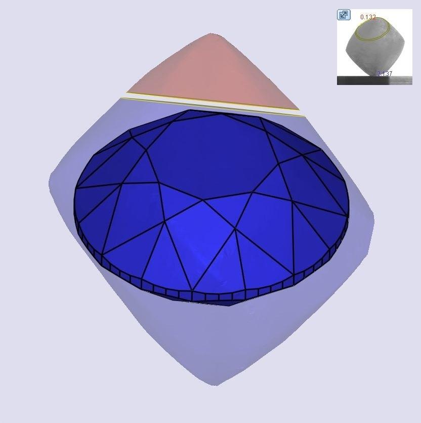 1.10ct | J/VVS2 Round Shape Old European Cut Diamond (GIA) - Modern Rustic Diamond