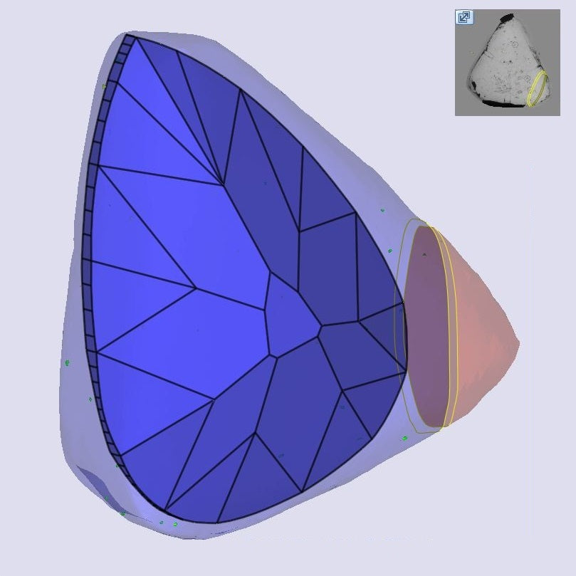 1.53ct | J/SI1 Pear Shape Old Mine Cut Diamond (IGI) - Modern Rustic Diamond