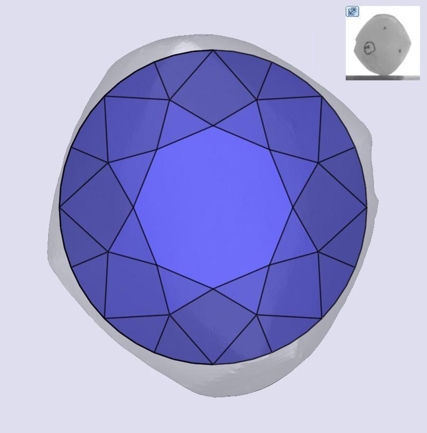 1.00ct | J/VS1 Round Shape Old European Cut Diamond (GIA) - Modern Rustic Diamond