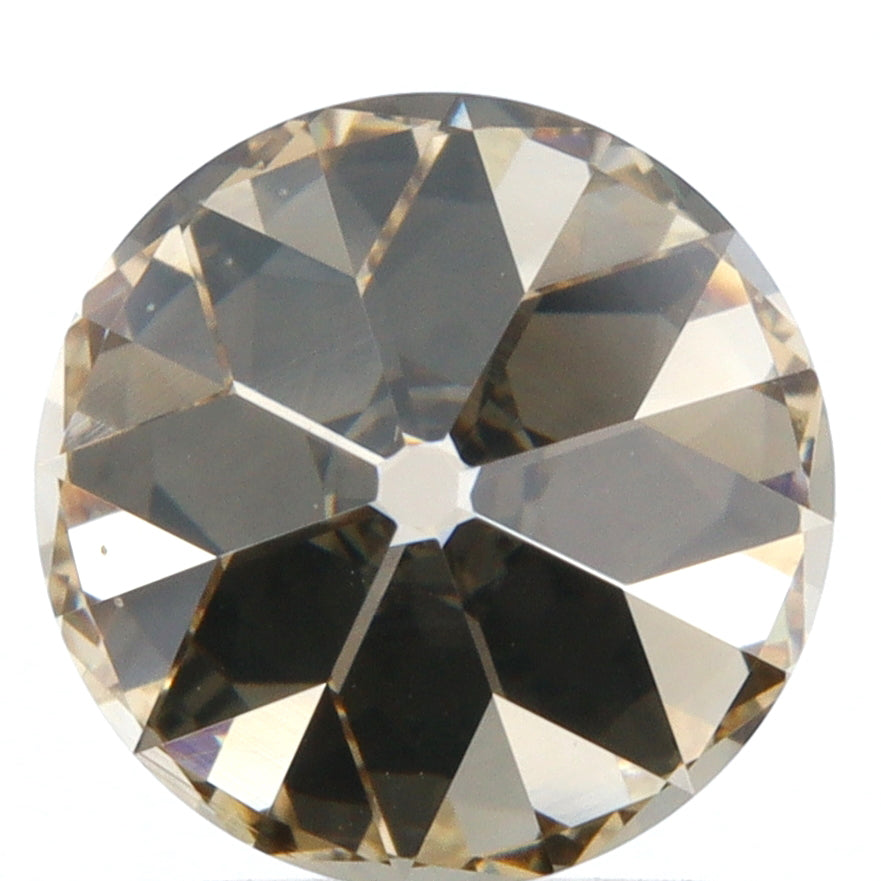 2.02ct | Champagne VVS Round Shape Old European Cut Diamond - Modern Rustic Diamond