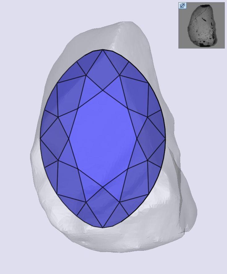 1.50ct | F/VS1 Oval Shape Old Mine Cut Diamond (GIA) - Modern Rustic Diamond