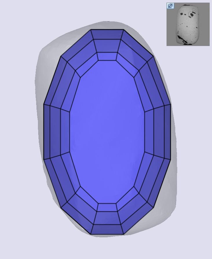 1.05ct | Champagne VS Oval Shape Step Cut Diamond - Modern Rustic Diamond