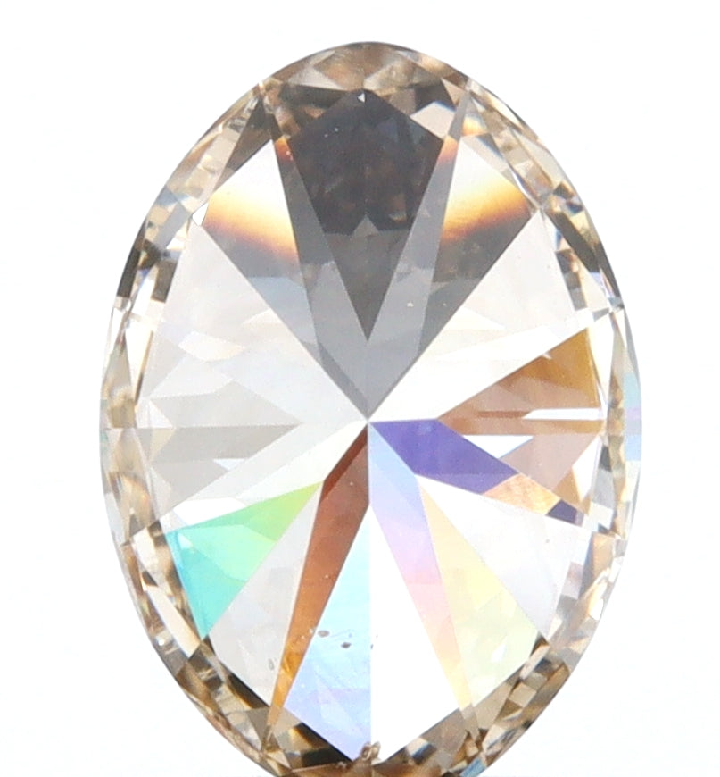 1.02ct | Champagne VS Oval Shape Brilliant Cut Diamond - Modern Rustic Diamond