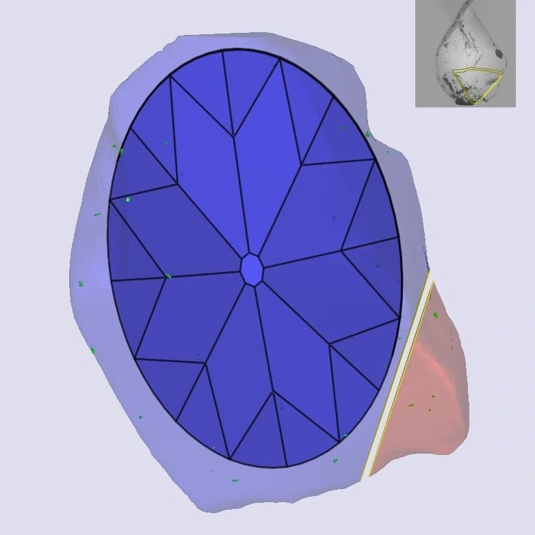 1.58ct | I/VVS1 Oval Shape Old Mine Cut Diamond (GIA) - Modern Rustic Diamond