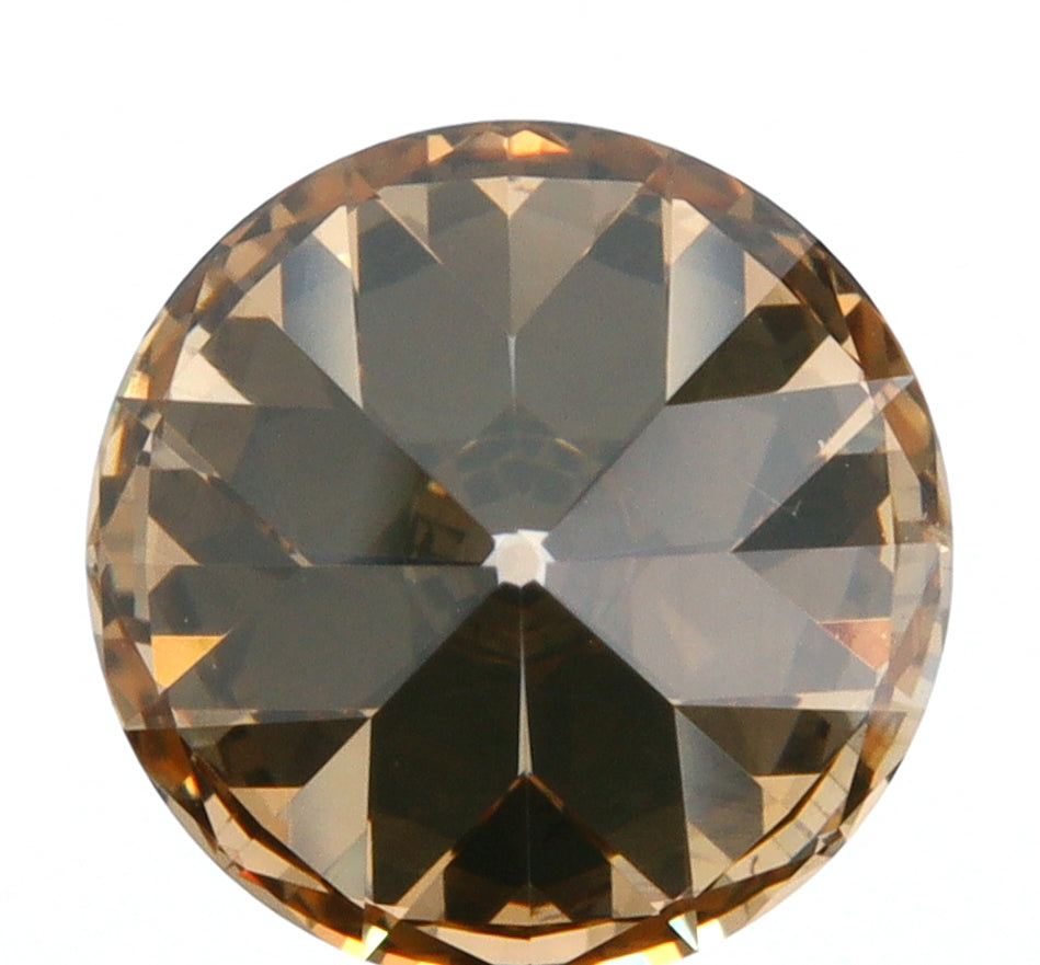 1.66ct | Cognac VVS Round Shape Old European Cut Diamond - Modern Rustic Diamond