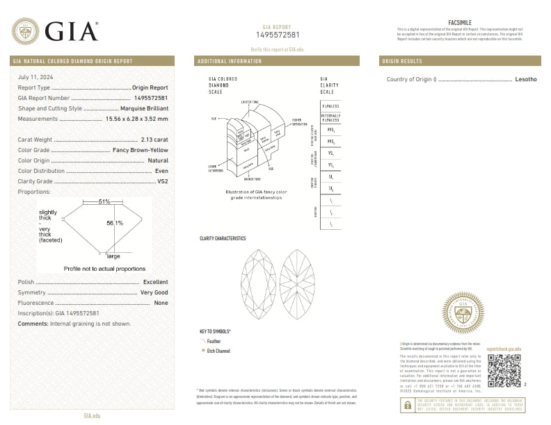 2.13ct | Champagne VS2 Marquise Shape Old Mine Cut Diamond (GIA) - Modern Rustic Diamond