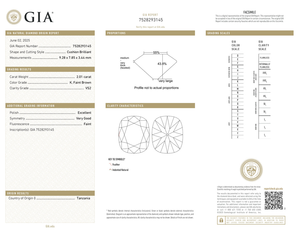 2.01ct | K/VS2 Cushion Shape Old Mine Cut Diamond (GIA) - Modern Rustic Diamond