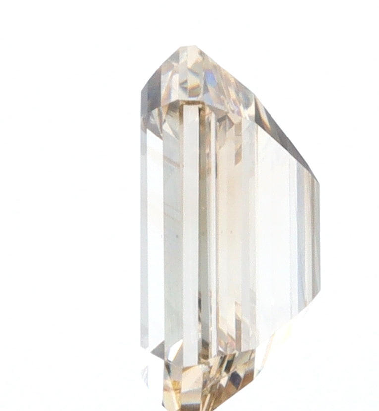 1.00ct | Champagne VVS Emerald Shape Step Cut Diamond - Modern Rustic Diamond