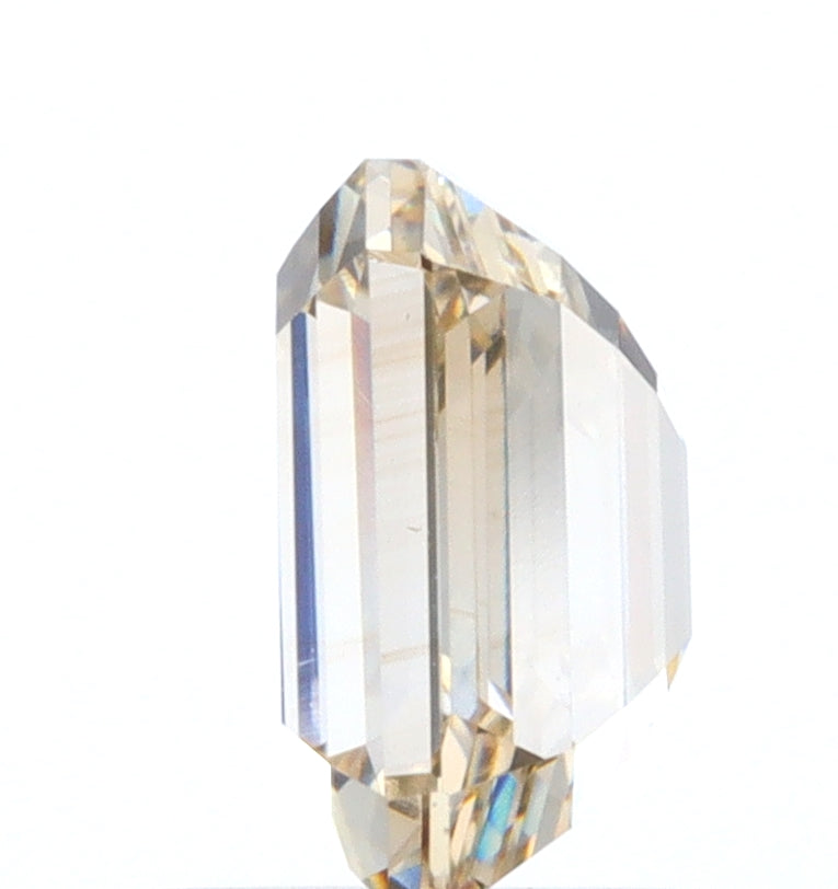 1.00ct | Champagne VVS Emerald Shape Step Cut Diamond - Modern Rustic Diamond