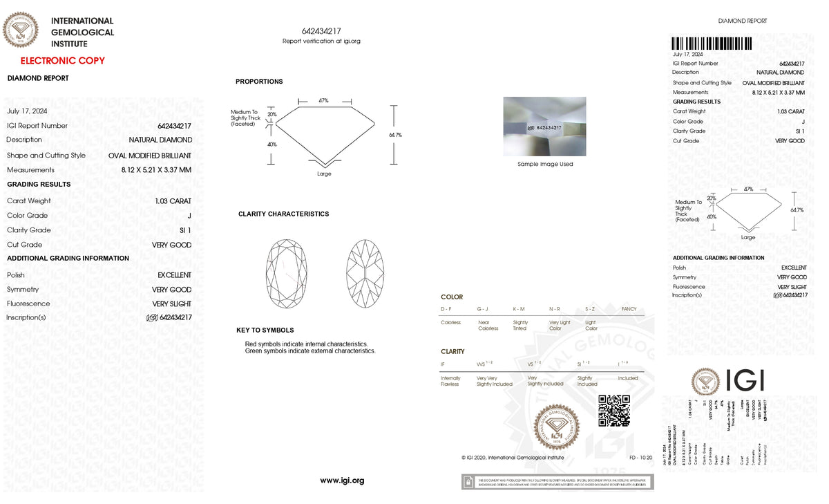 1.03ct | J/SI1 Oval Shape Old Mine Cut Diamond (IGI) - Modern Rustic Diamond
