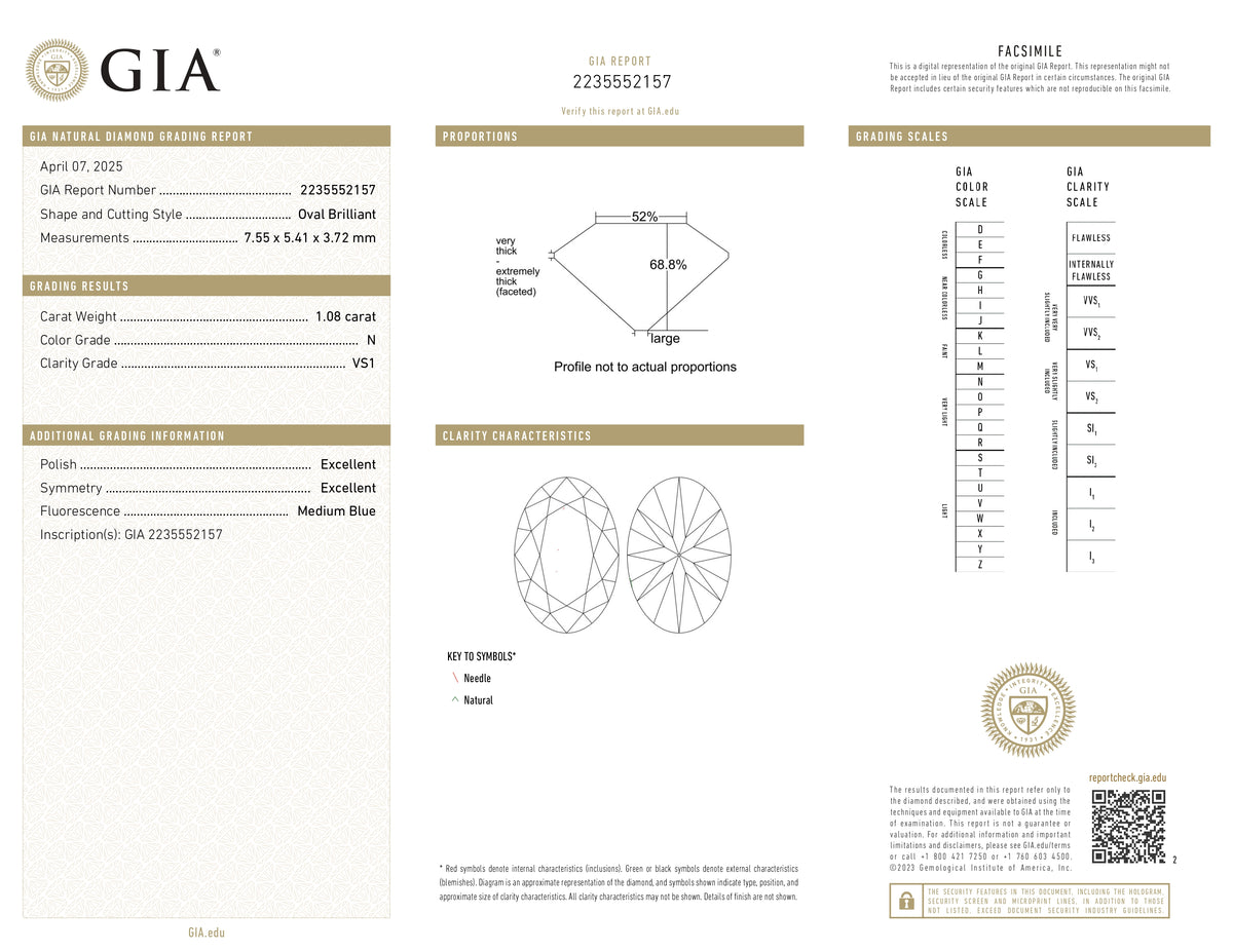 1.08ct | N/VS1 Oval Shape Old Mine Cut Diamond (GIA) - Modern Rustic Diamond