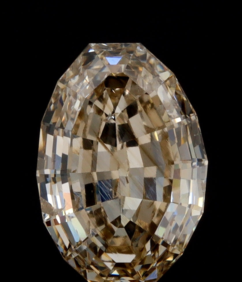 1.14ct | Champagne VS-SI Oval Shape Step Cut Diamond - Modern Rustic Diamond
